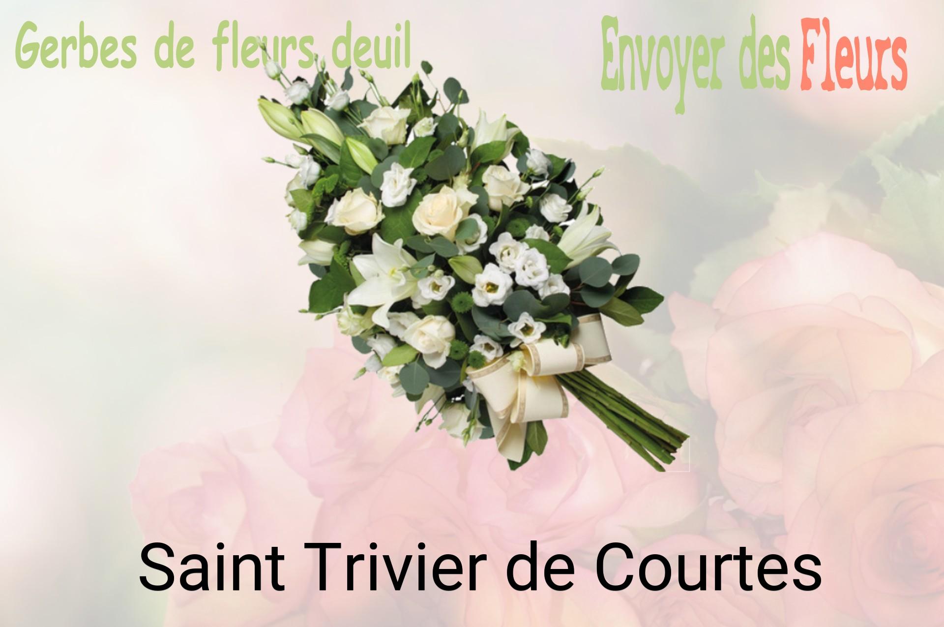 Gerbe de fleurs de deuil livrée à Saint-Trivier-de-Courtes